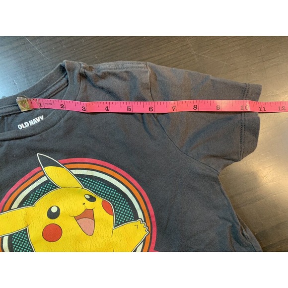 Old Navy Pokémon Pikachu‎ T Shirt Boys Size Small 6-7 Play Clothes Black READ - Picture 13 of 13